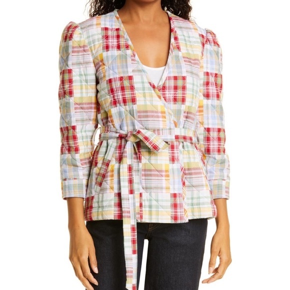 NWT Cinq a Sept Quilted Wrap Coat - Picture 1 of 7